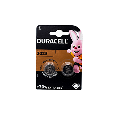 Duracell Lithium- CR2025 Lithium 3V/126mAh Blister (2)